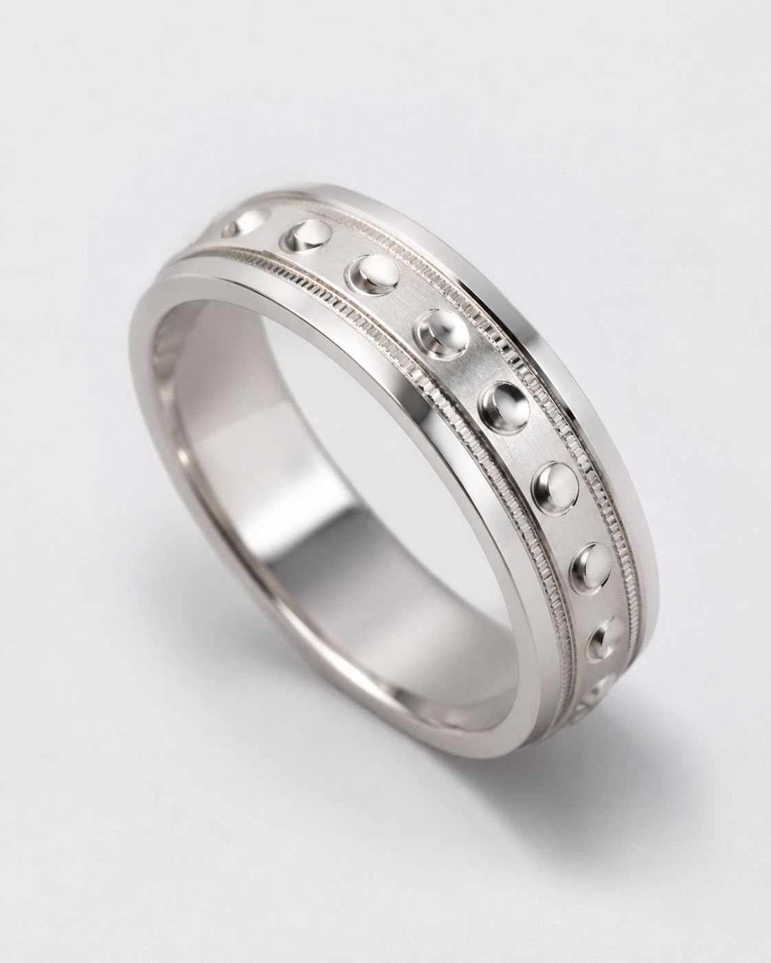 Bastian - Anillo Diamantado Mill Grain