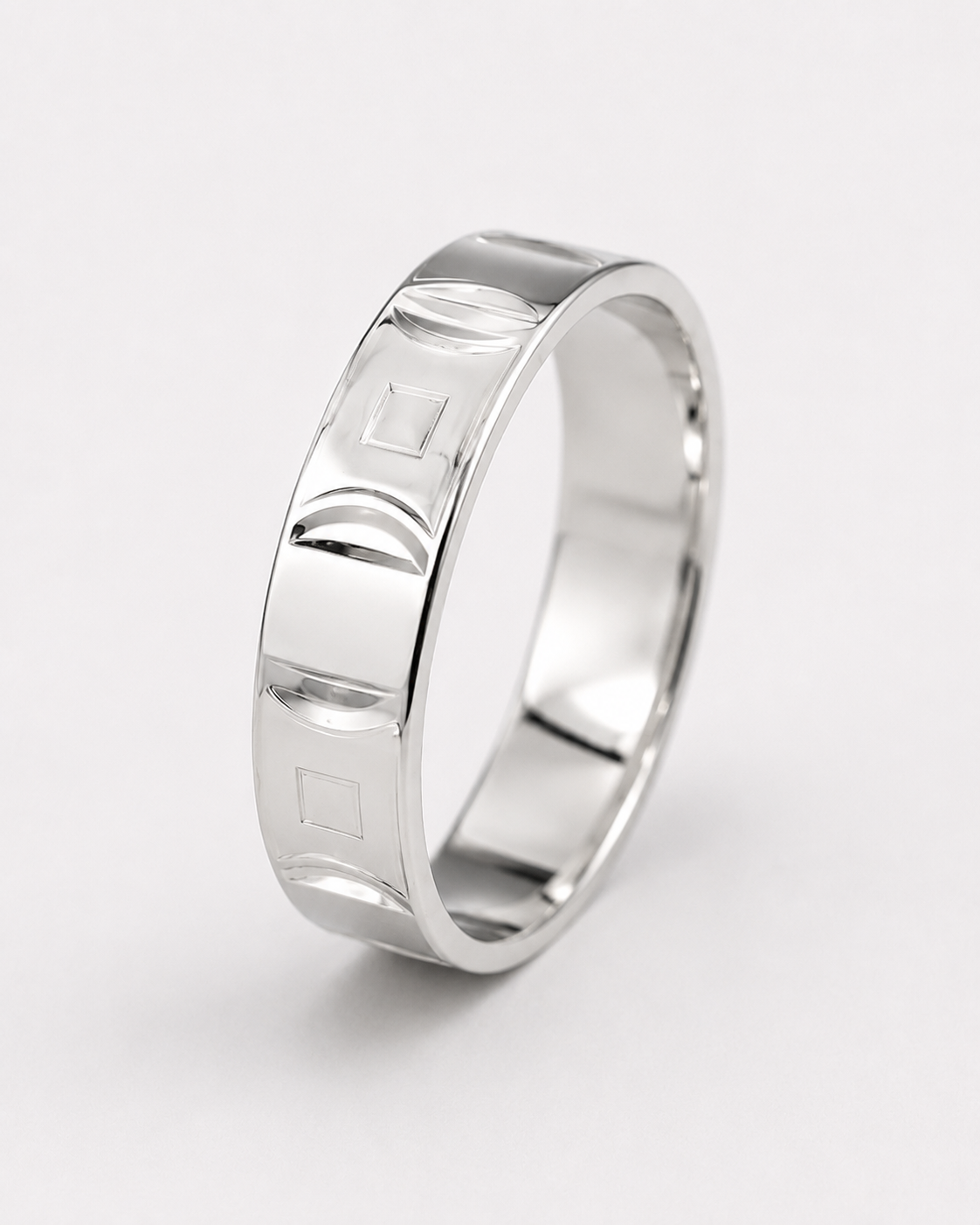 Gael - Anillo Diamantado Half Moon